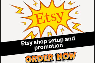 set up etsy digital product shop etsy seo listing etsy stan store sales setup