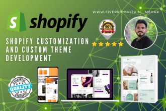 do shopify customization and shopify theme development