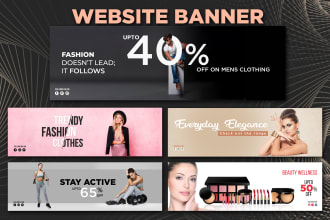 design a professional banner, header,slider for your website