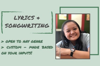 write a song to your track