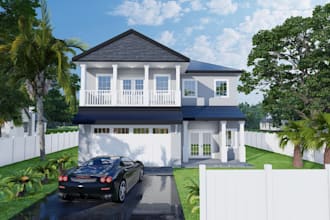 make wonderful exterior interior 3d rendering and design for your home