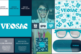 design creative professional hand drawn logo and style guide