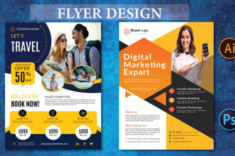 do attractive, real estate, business, event, fitness, food, medical flyer design