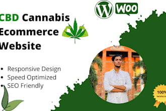 create cbd cannabis ecommerce website