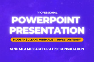 create powerpoint company presentation and slide deck