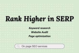 optimize website onpage technical SEO service wordpress shopify wix squarespace