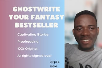 ghostwrite,  rewrite your fantasy book or short story