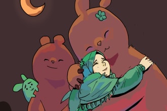 create children story book illustrations