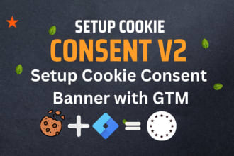 setup ga4 with cookie consent v2 on shopify by GTM