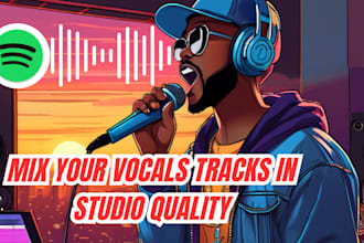 mix your rap vocal tracks in studio quality