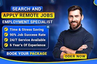 search and apply for jobs, professional remote job hunter