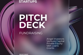 write and design an investor pitch deck that gets you funded