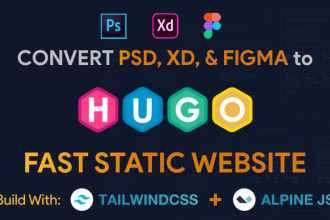 build static website with hugo using tailwindcss