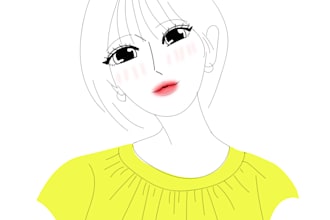 draw minimalist cartoon avatar of your pictures in my style