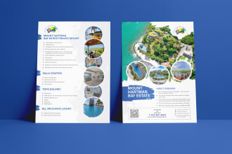do a corporate flyer, real estate flyer, bifold brochure