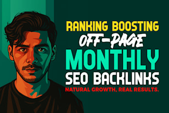 do powerful monthly off page SEO with technical optimization