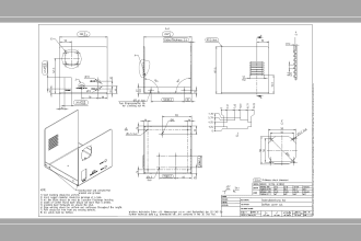 do sheet metal design, fabrication drawing, unfold drawing, dxf, dwg