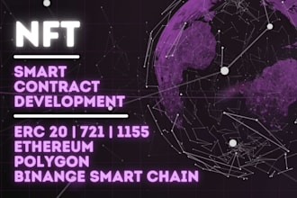 code an nft smart contract on ethereum or polygon or bsc