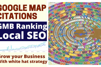do 500 manual google map citations for gmb ranking with local seo