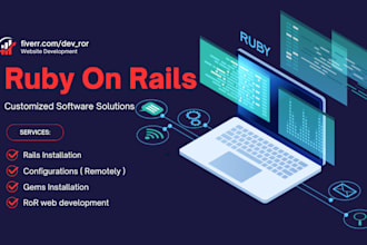 build a full stack ror web application with custom features