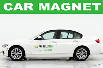 create attractive car magnet design