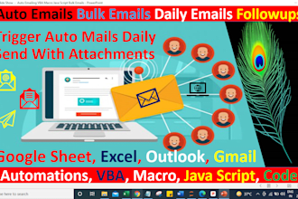 set auto emailer, email updates, followups, updates