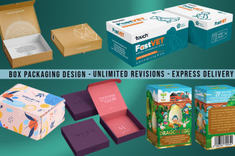 food product packaging design, eco friendly packaging, printed box with 3d image