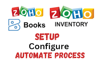 set up and automate zoho books and zoho inventory