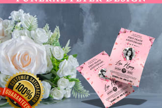 design funerals, church events, obituary programs, and business flyers