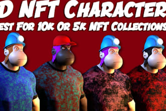 create perfect 3d nft character 3d nft collection