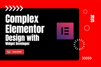 create responsive and modern website using elementor custom widget