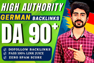 provide high authority dofollow SEO german backlinks from quality sites