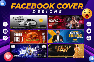 design facebook cover ads and social media banner