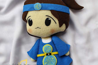 make felt doll or plush based on your design