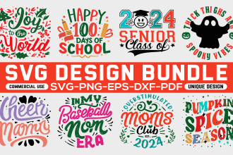provide svg t shirt or svg bundle cut file for your etsy