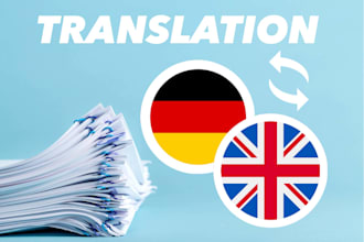 translate english to german and german to english