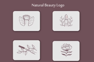 design minimal, feminine, cosmetics, spa, fashion, natural beauty logo