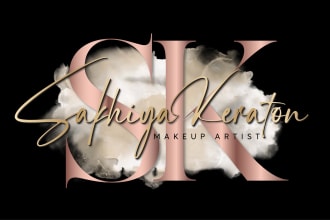do feminine beauty makeup and beauty spa cosmetic logo design
