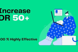 increase domain rating DR 50 ahrefs with dofollow backlinks