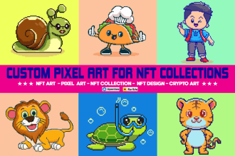 do crypto pixel art, nft art collection