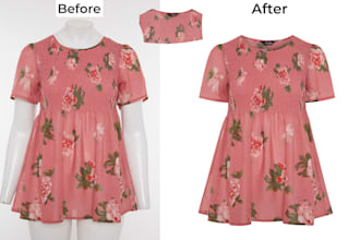 do symmetrical ghost mannequin neck joint  apparel image editing services