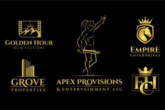 do luxurious modern logo design