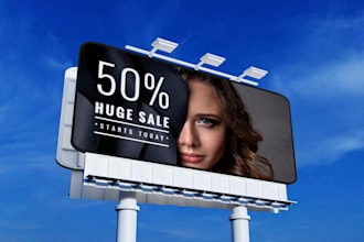 do signage design billboard, yard sign and roll up banners