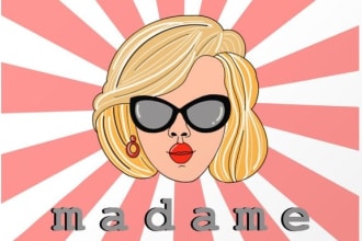 design custom pop art prints and hand painted illustrations, stickers