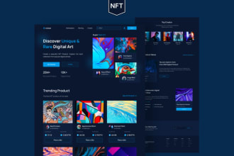 design creative nft websites and landing pages