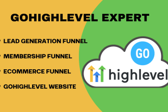 setup your go high level website,  gohighlevel sales funnel and membership