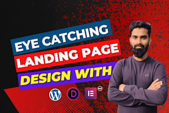 create a modern  wordpress landing page design