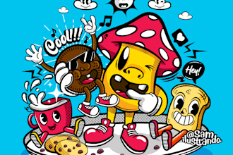 give you a personal cartoon illustration