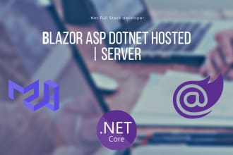 develop blazor asp dotnet web application