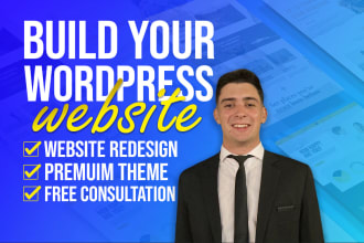 design and develop your wordpress website using elementor
